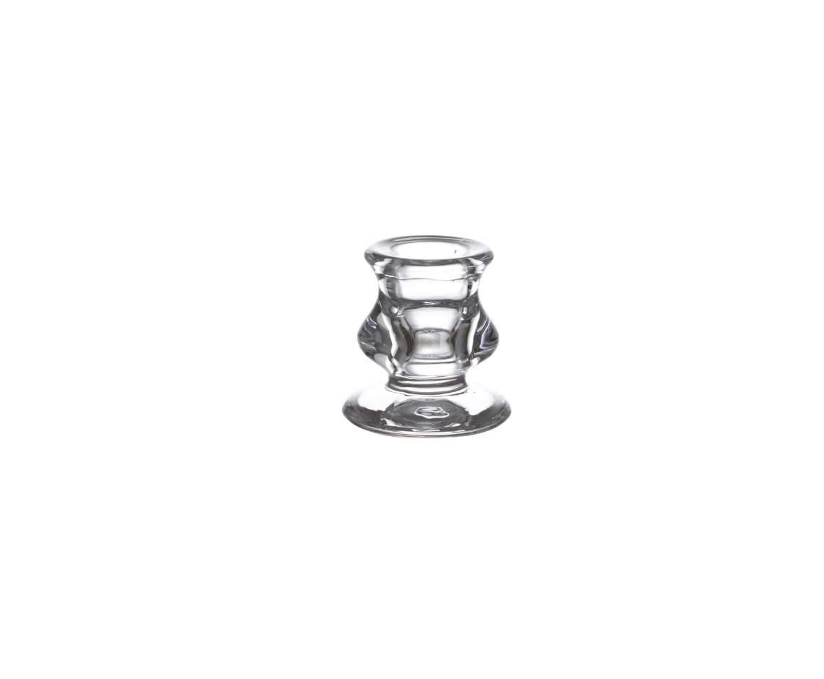 Glass Candlestick Holders SMALL