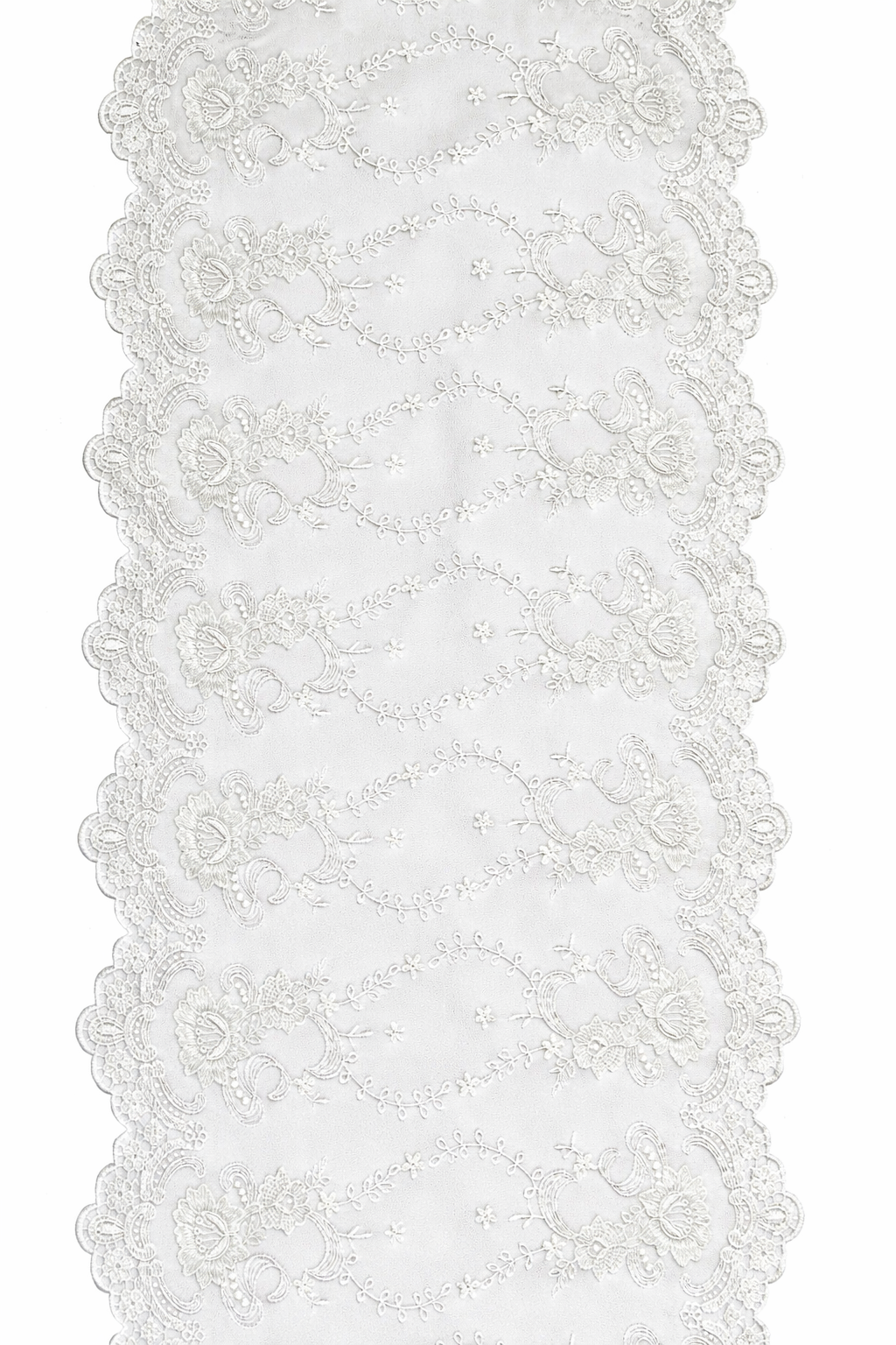 Heirloom Lace Runner w: Crystal Drop (handmade) - White Detail.png
