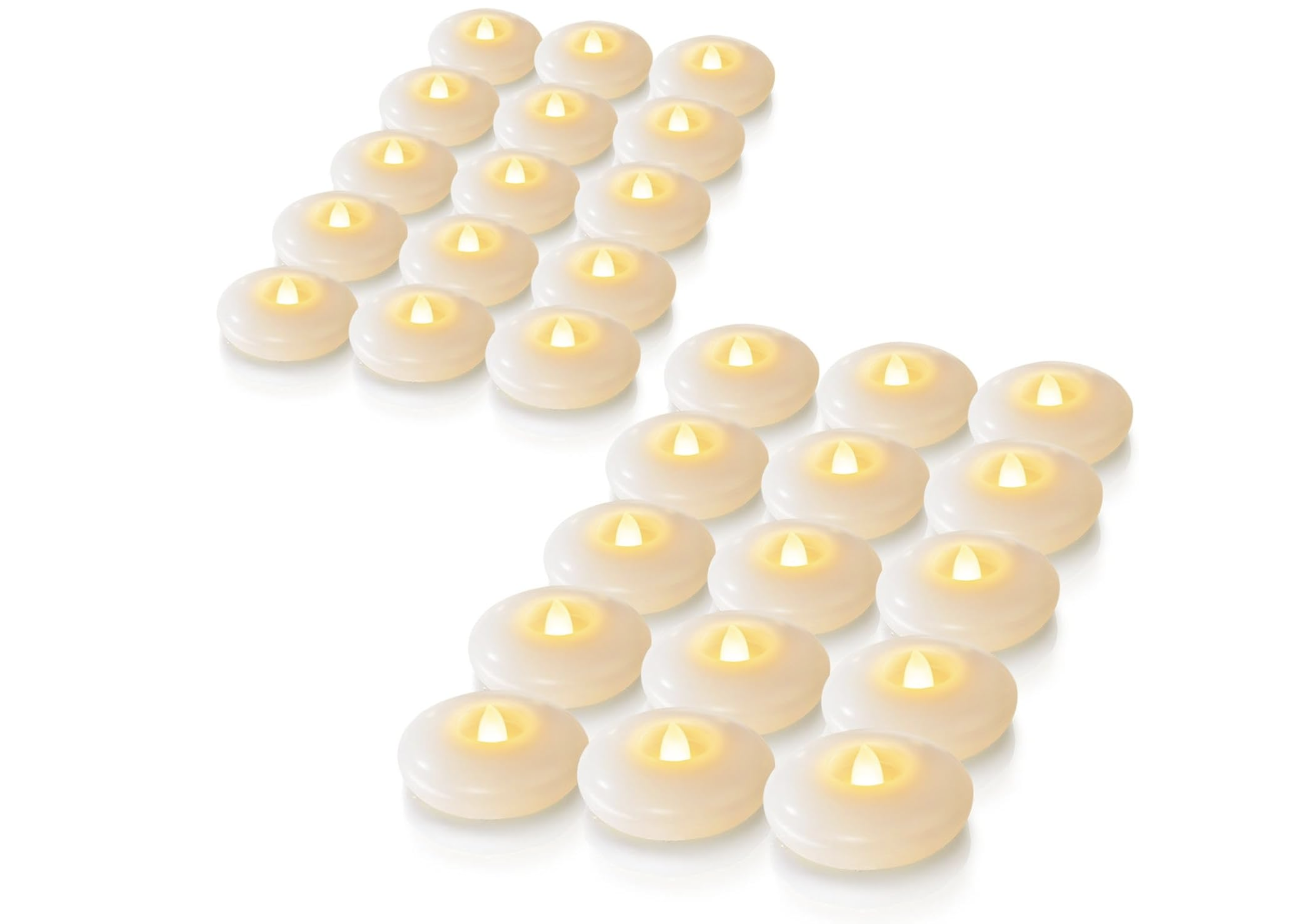 Large Floating Amber Candle