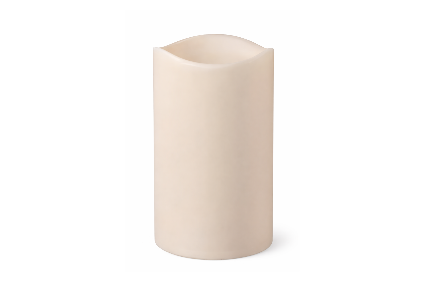White Pillar LED Candle - 6” x 12"