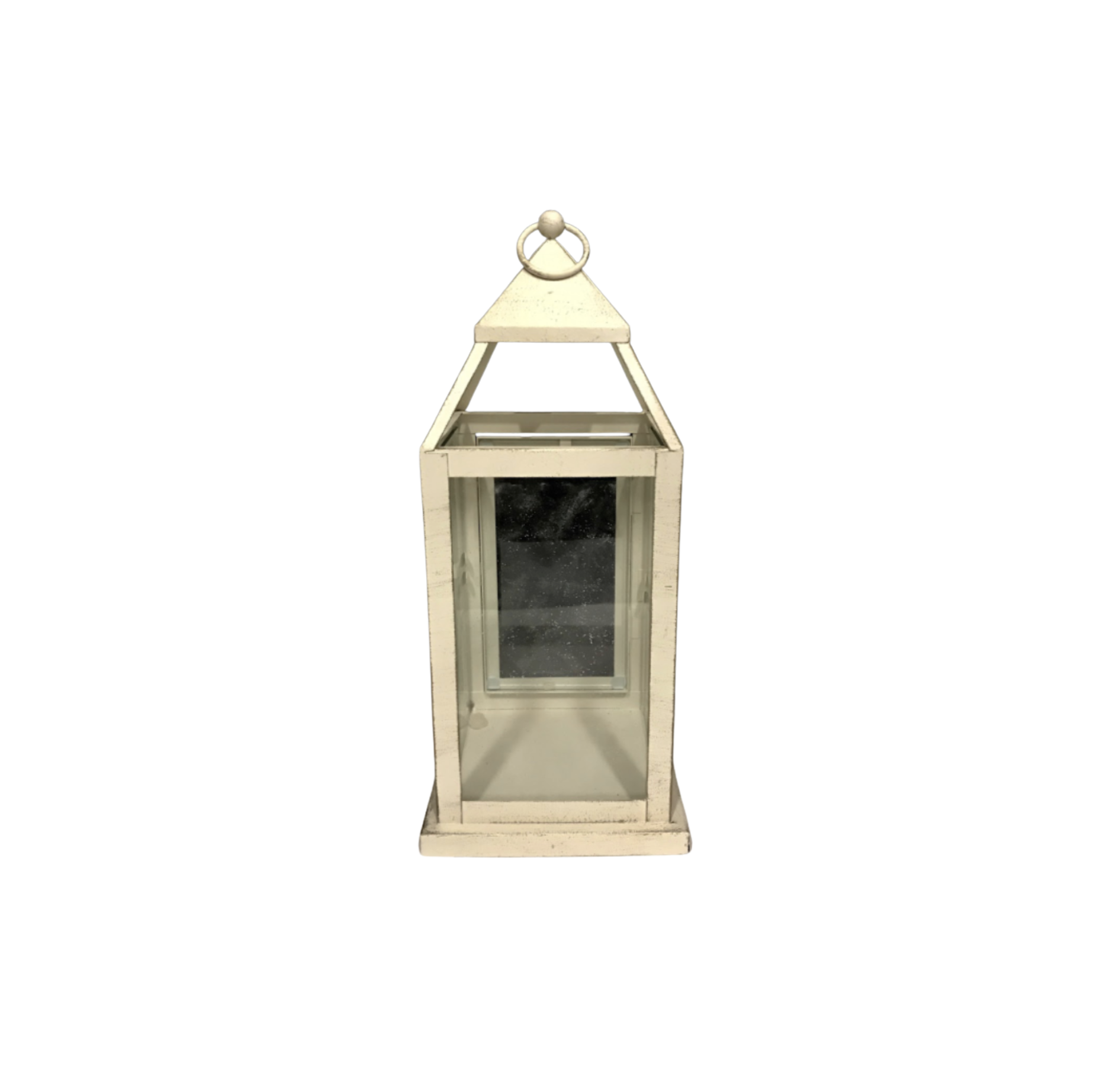 15” Tall White Lantern