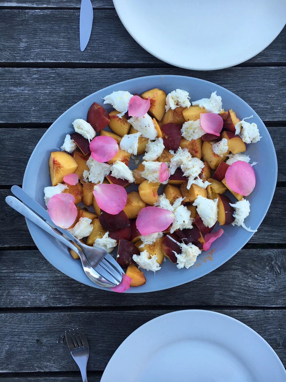 Peach and Mozzarella Salad 