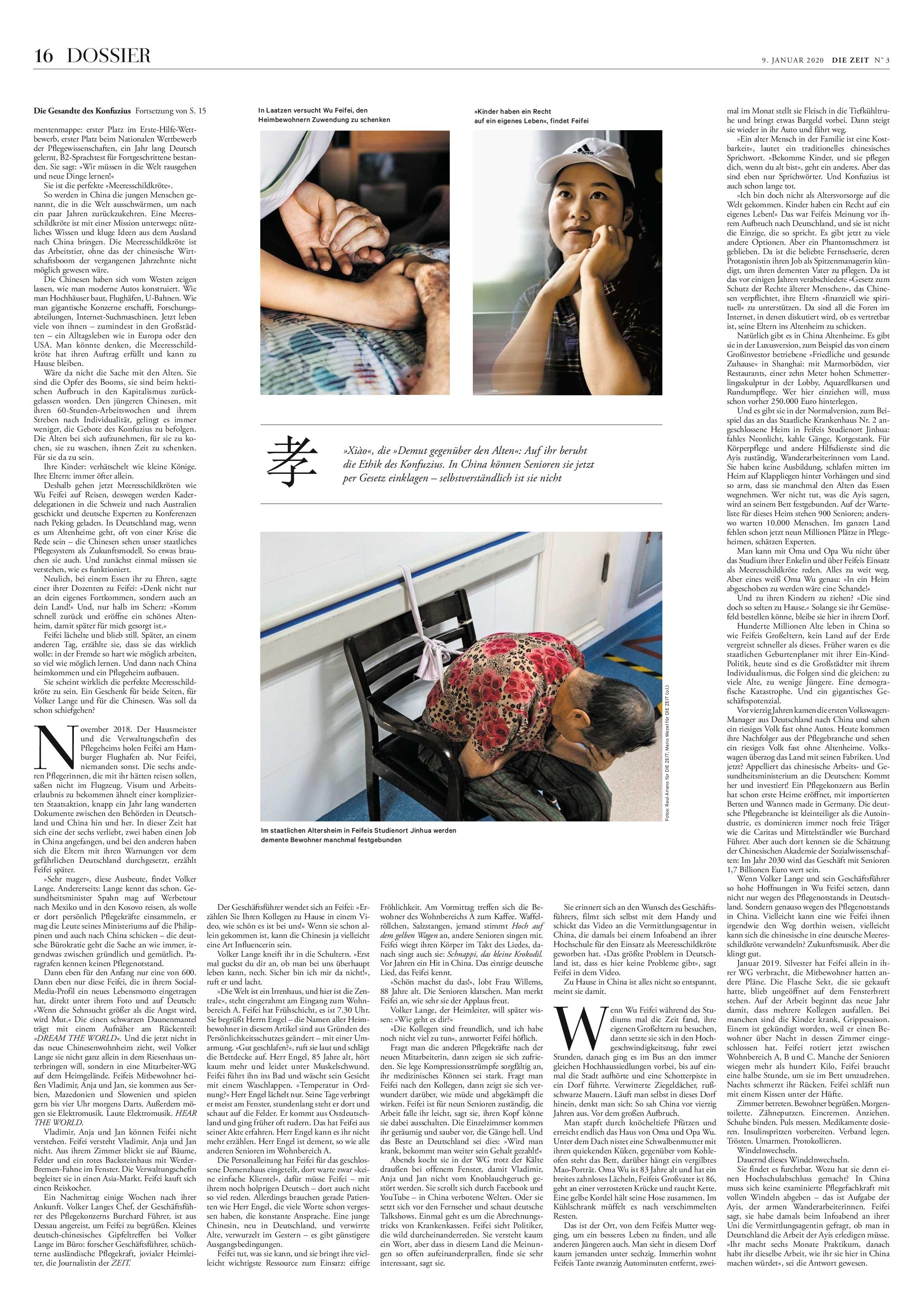 Assignment photographed for Die Zeit