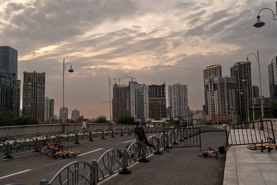  Street scene on the last days of the lockdown in Shanghai, China. 