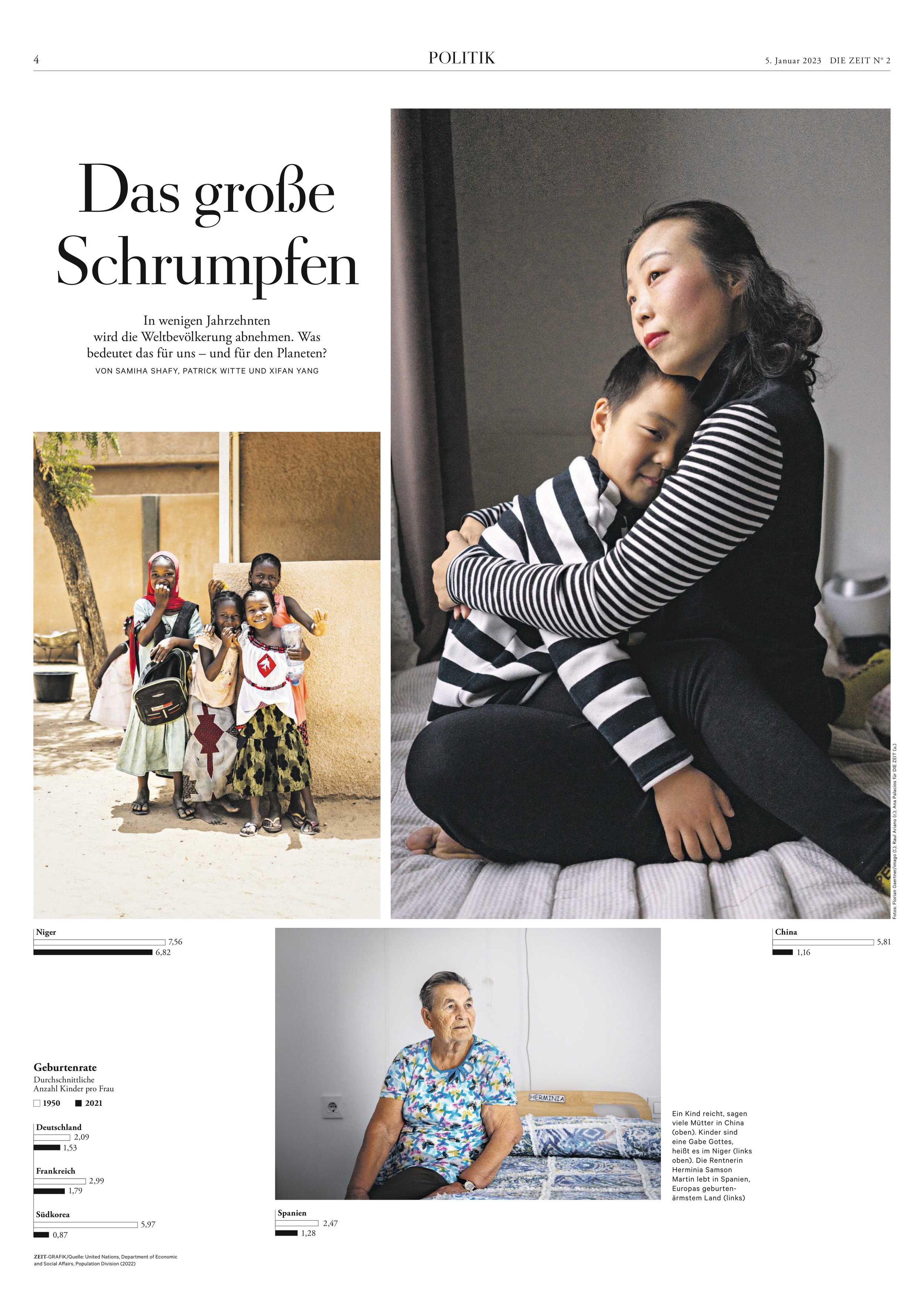 Single mother in China published on DIE ZEIT 