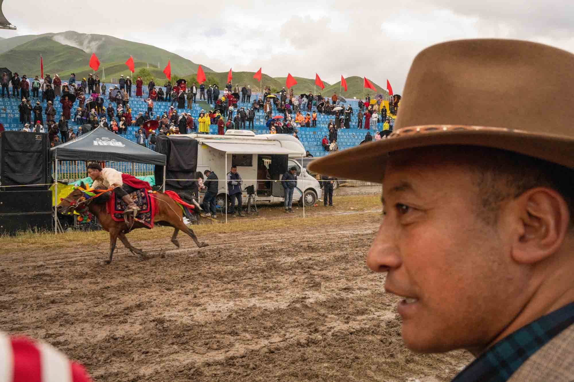  Tibetan horse race festival in Yushu, China 