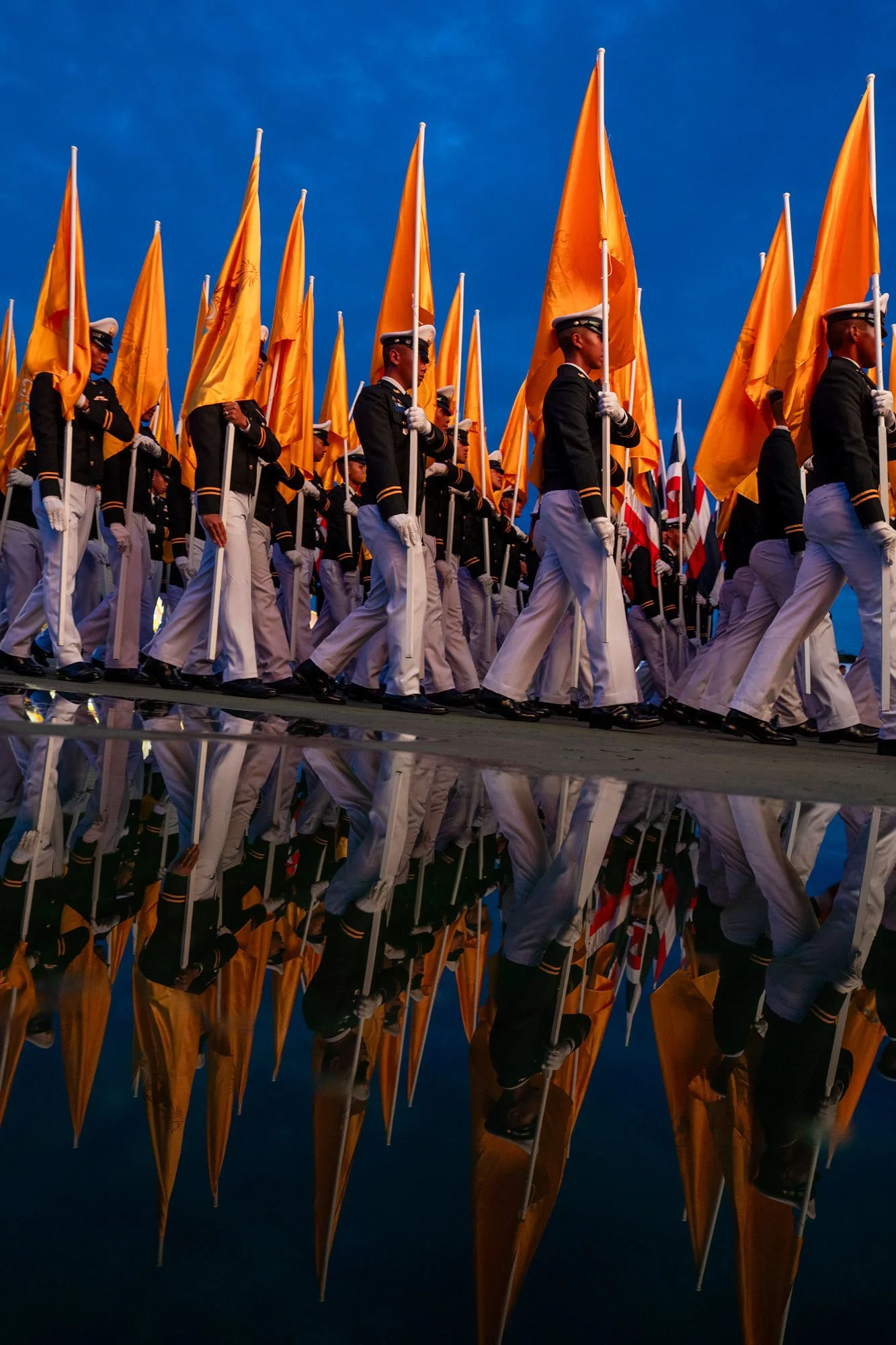 Thai Military during the birthday of King Maha Vajiralongkorn, also known as Rama X in Bangkok, Thailand.
