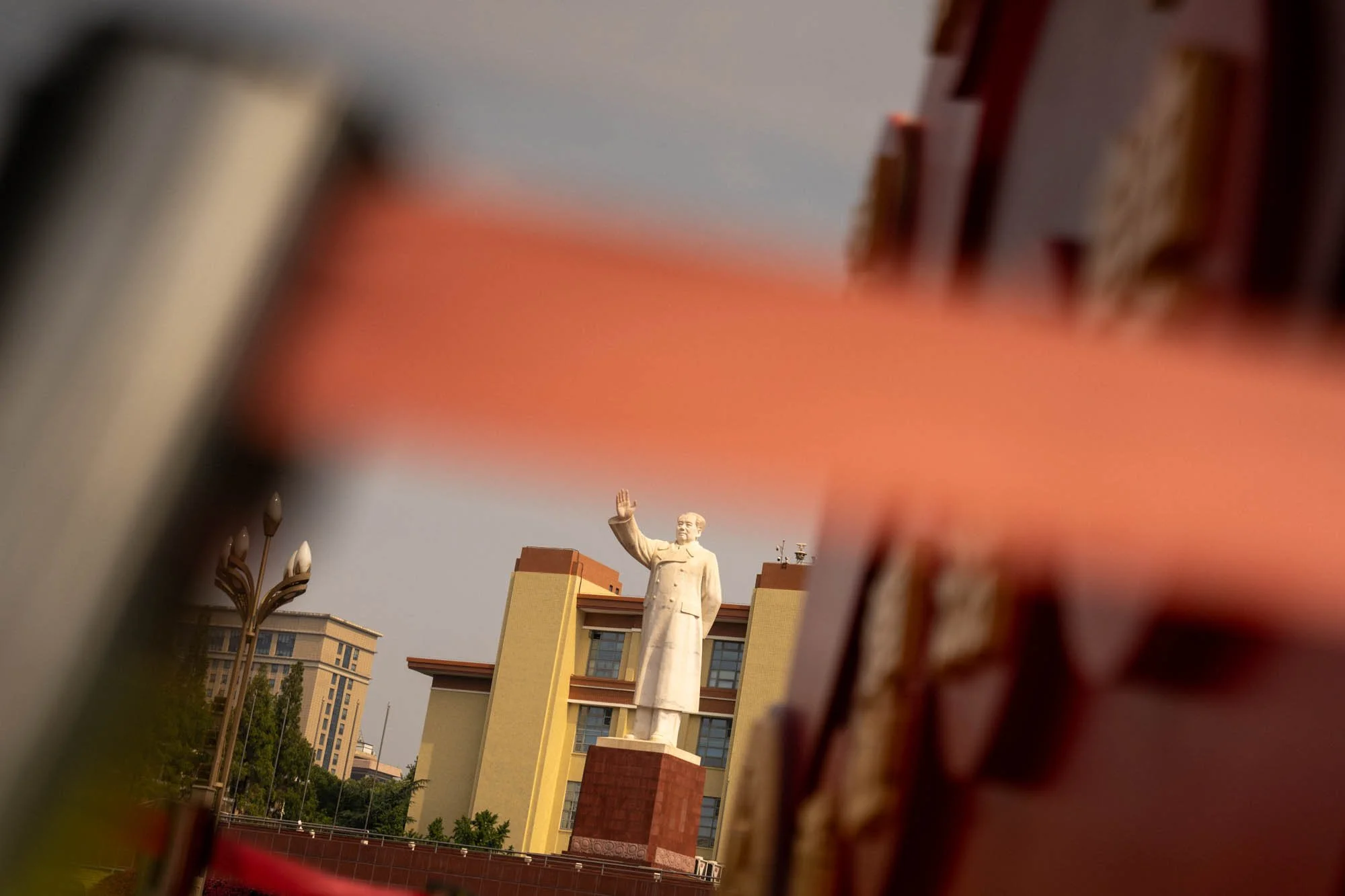 Former Chairman of the Chinese Communist Party statue in Chengdu, China