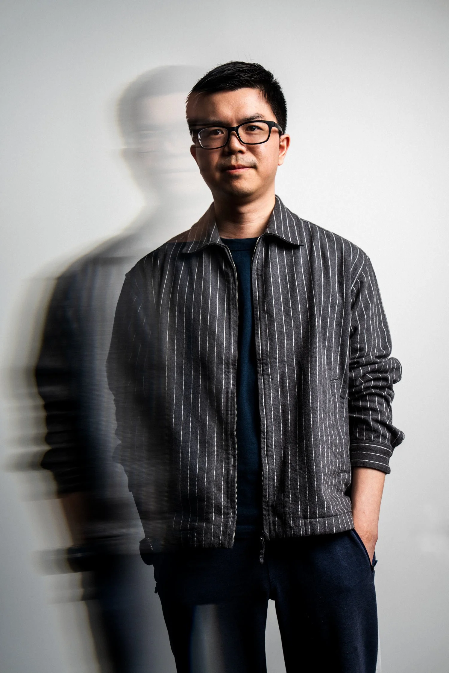Peng Zhihui, founder of humanoid robots developer Agibot, photographed for TIME Magazine in Shanghai, China.