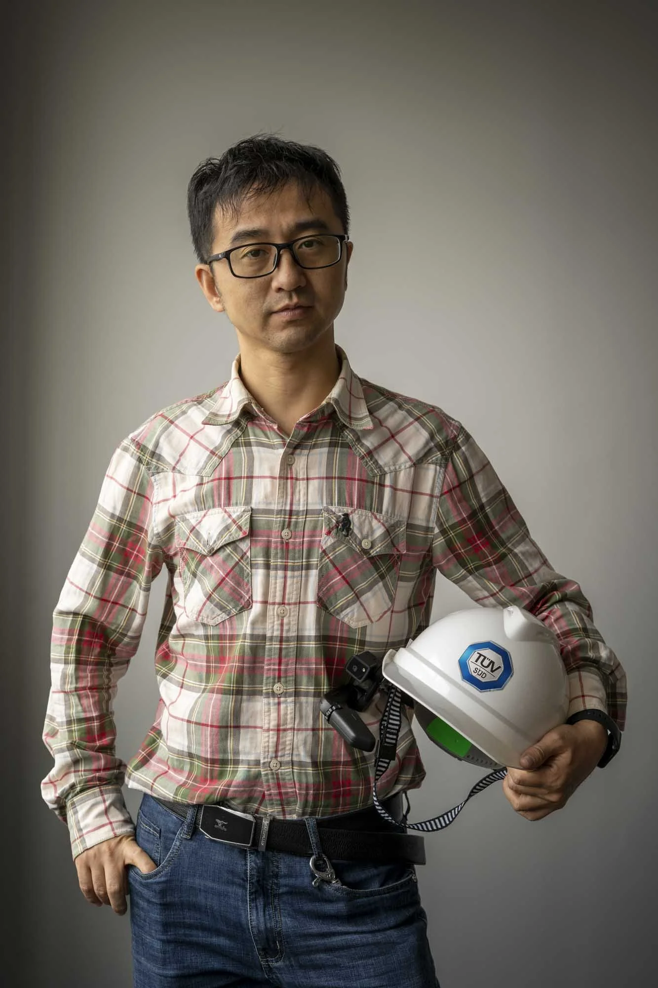 Liang Chen photographed for Tuv Sud in Shanghai, China.