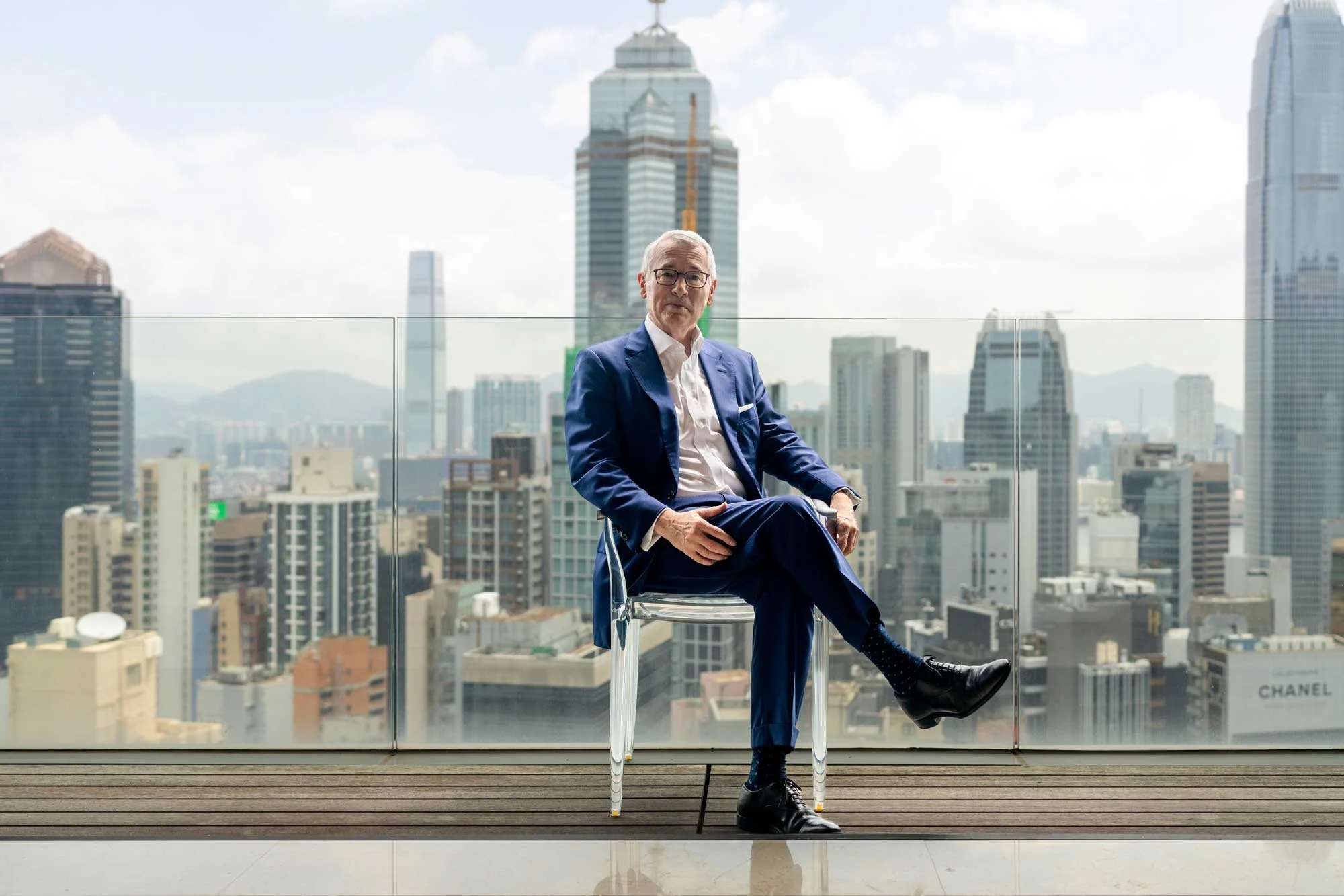 John Spence, wealth management executive photographed in Hong Kong.