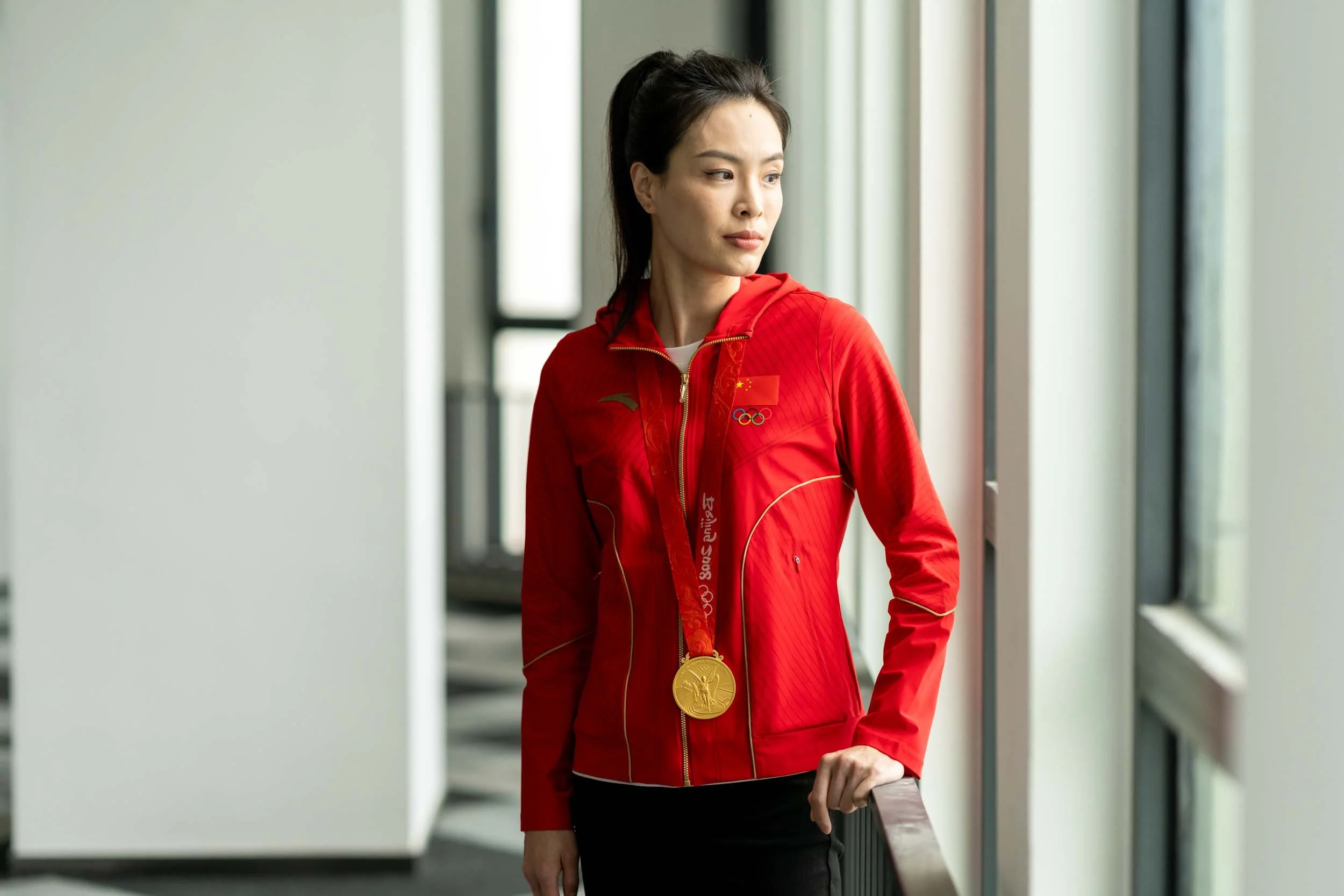 Wu Minxia, Chinese springboard diver, photographed for L'Equipe in Shanghai, China