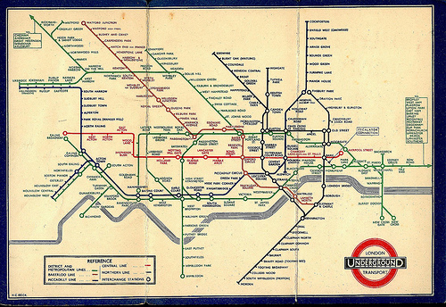 Harry Beck's London Tube Map 1933.