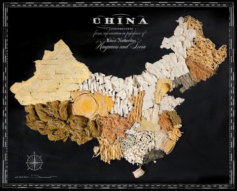 China is made out of various types of noodles