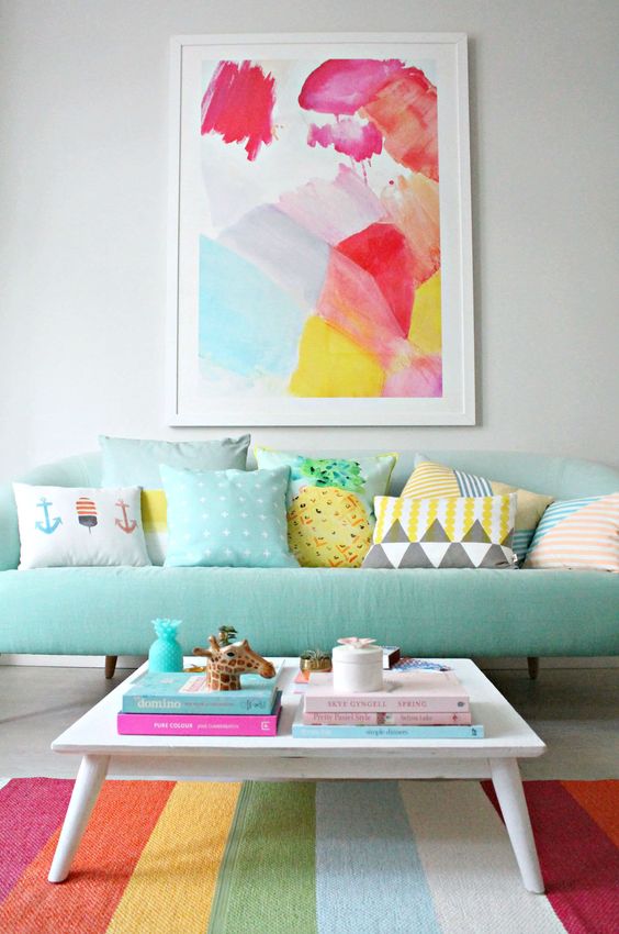 Sometimes all you need is to add some colour to create a happier room.