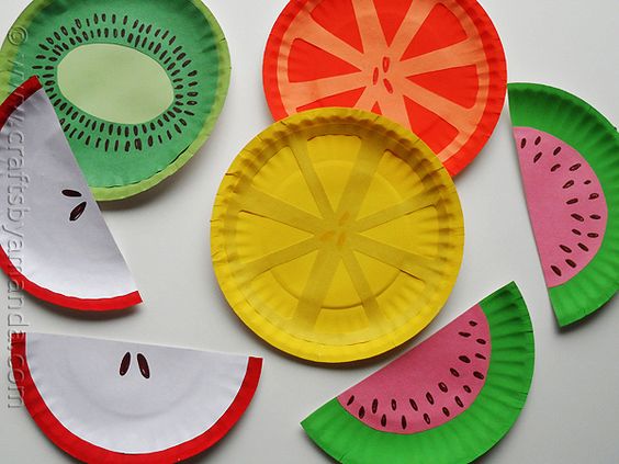Create your own exotic fruit plates with Crafts by Amanda - too good to eat from.