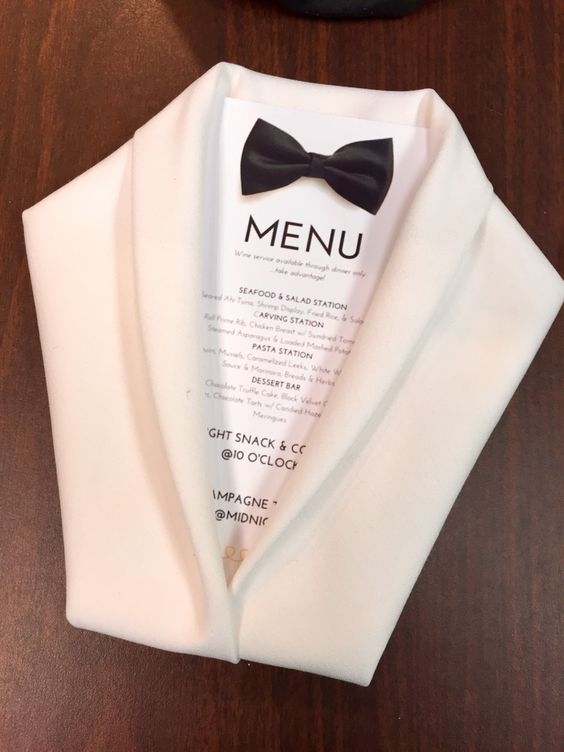 ...Be creative with your table and menu... Source: pinterest.com