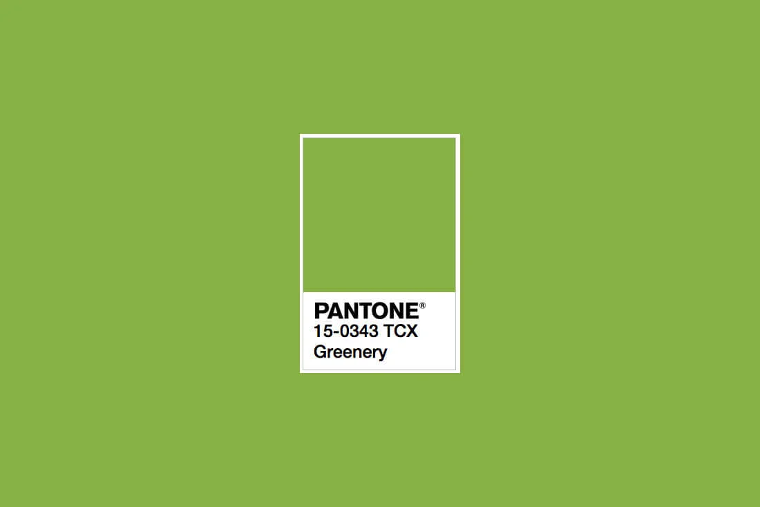This is a bright green, a ‘zesty yellow-green’ shade, which is meant to evoke the newness of spring and our yearning to be more at one with the natural world. It’s a chance for us all to take a step back from modern life, slow down, take a deep breath and appreciate the beauty of nature. Picture: designshack.net