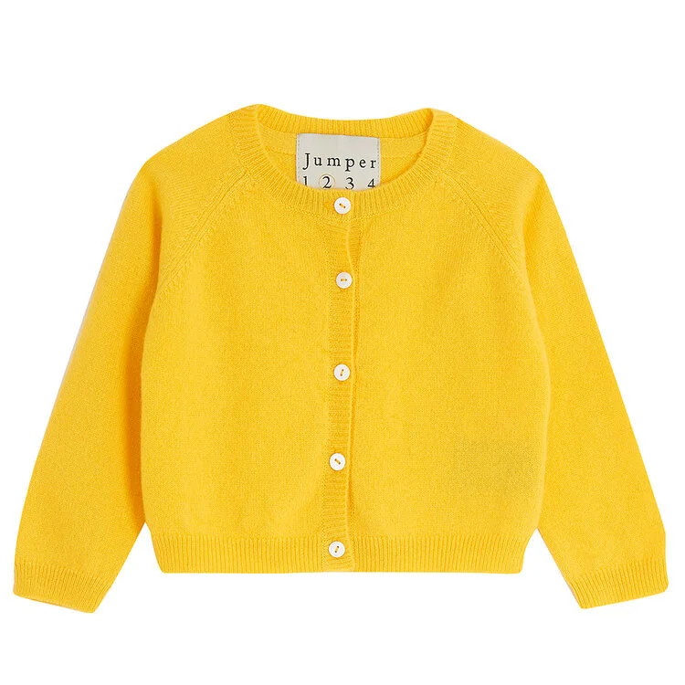 lemon baby cardigan