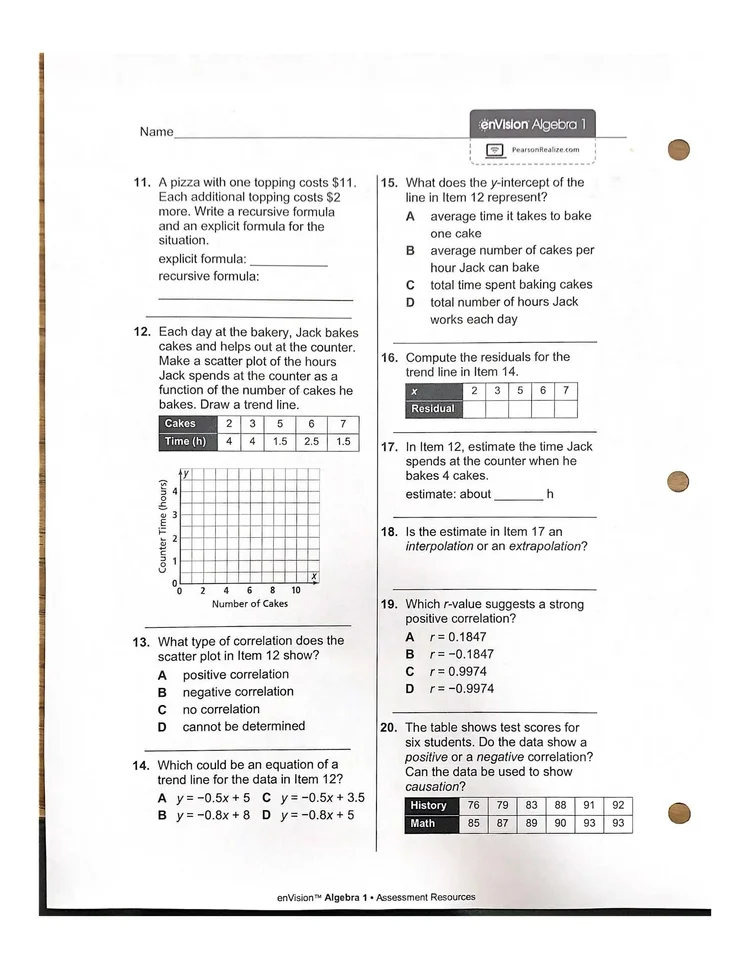 3 Topic Assessment Form B Answer Key I Hate CBT s