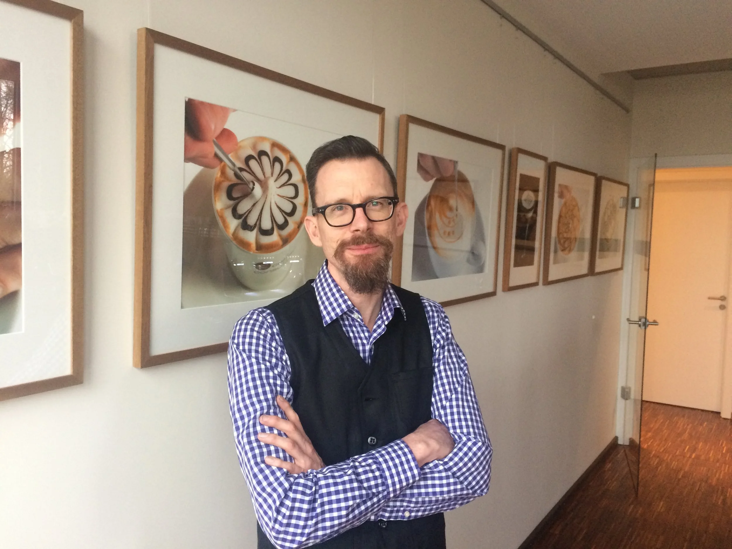 Coffeenerd im Worker style: Jörg Müller; Foto: Ingo H. Klett für die © WEBER Packaging GmbH, 2017