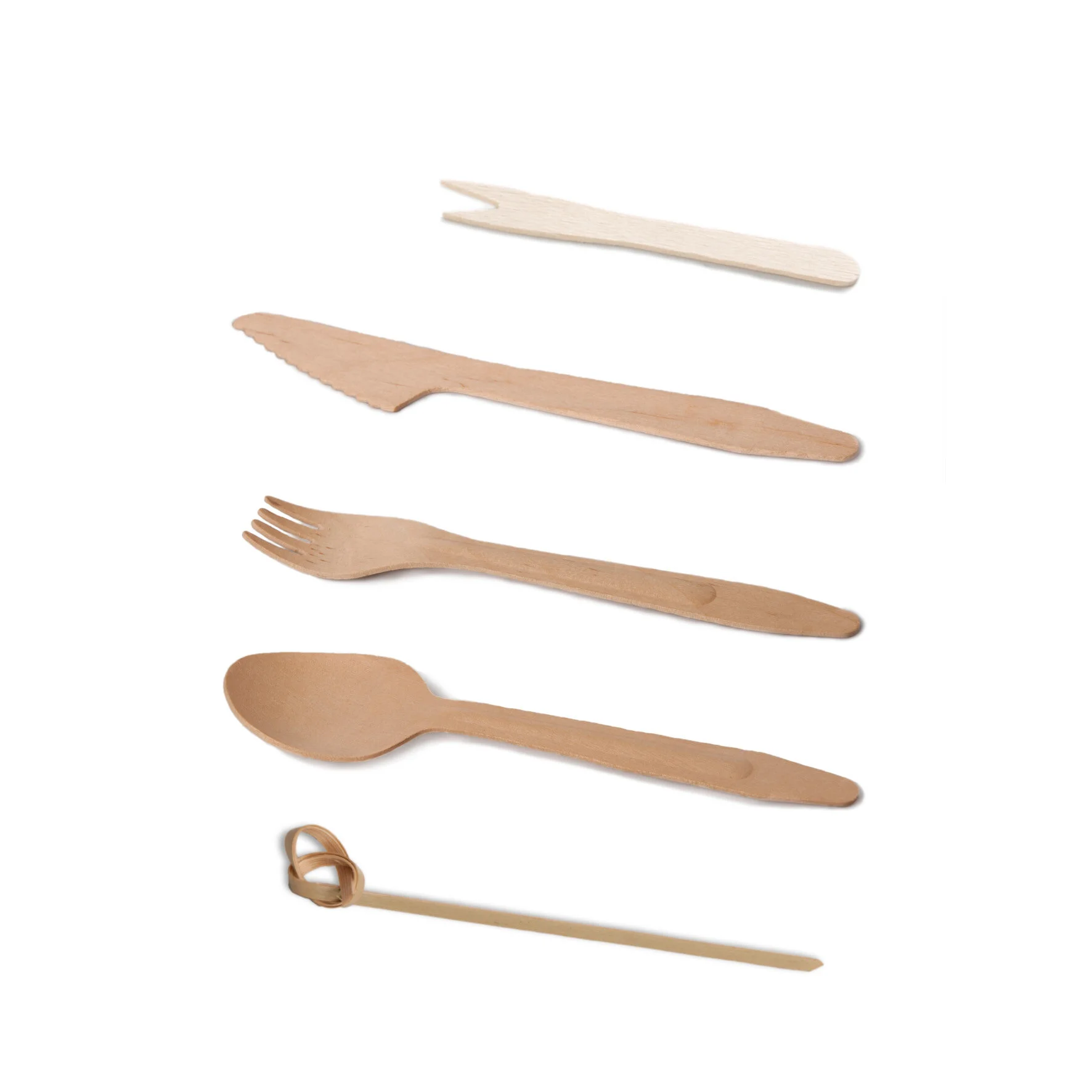 WEBAplate Besteck aus Holz kompostierbar