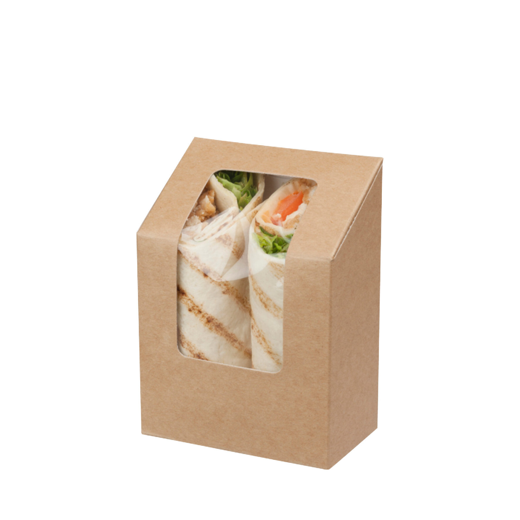 WEBAbox Wrap Box mit Zellglas-Sichtfenster Faltbox, Monomaterial (Holz), kompostierbar