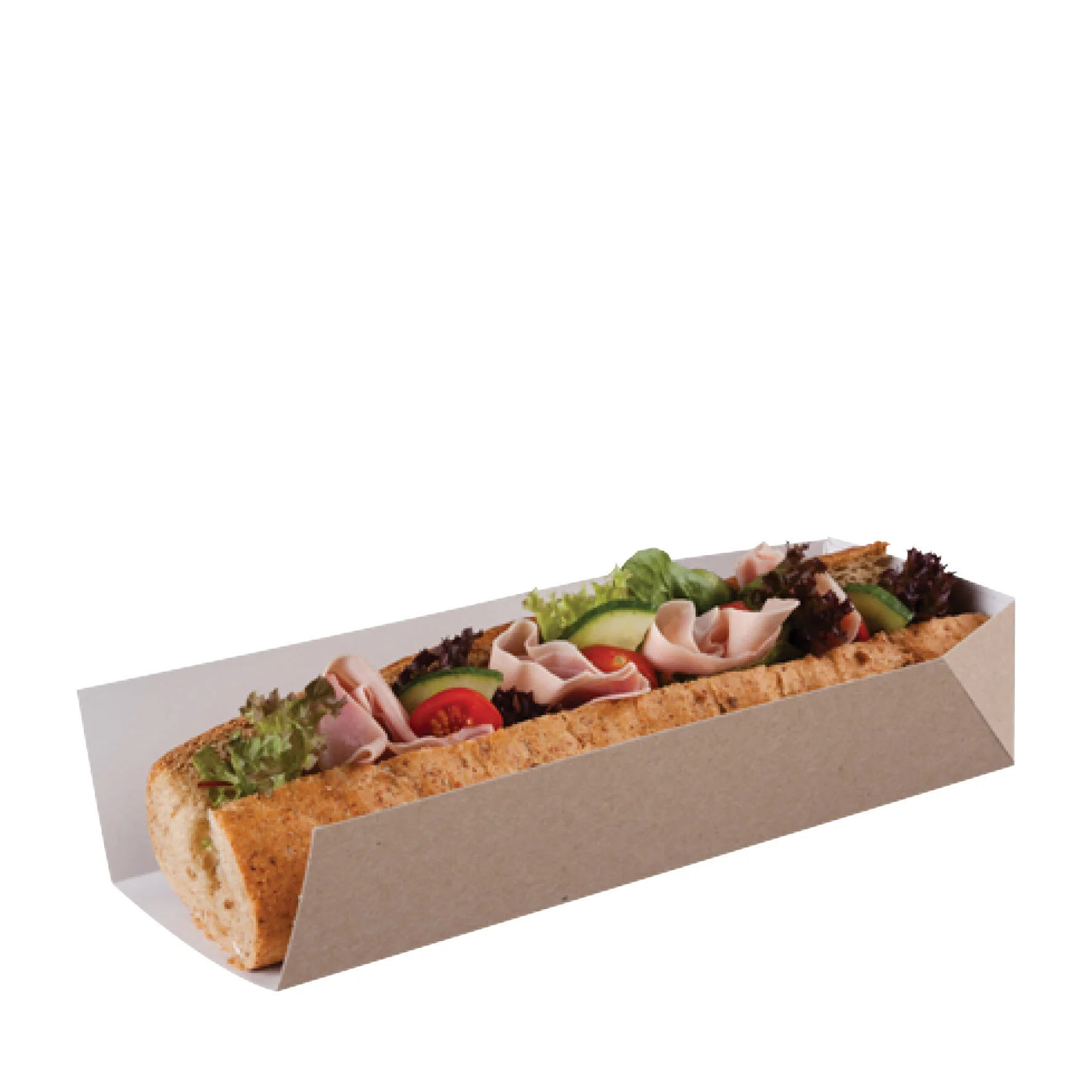 WEBAbox Snack-Tray Kraft mit PLA Beschichtung -18°C bis + 40°C, Industriell kompostierbar