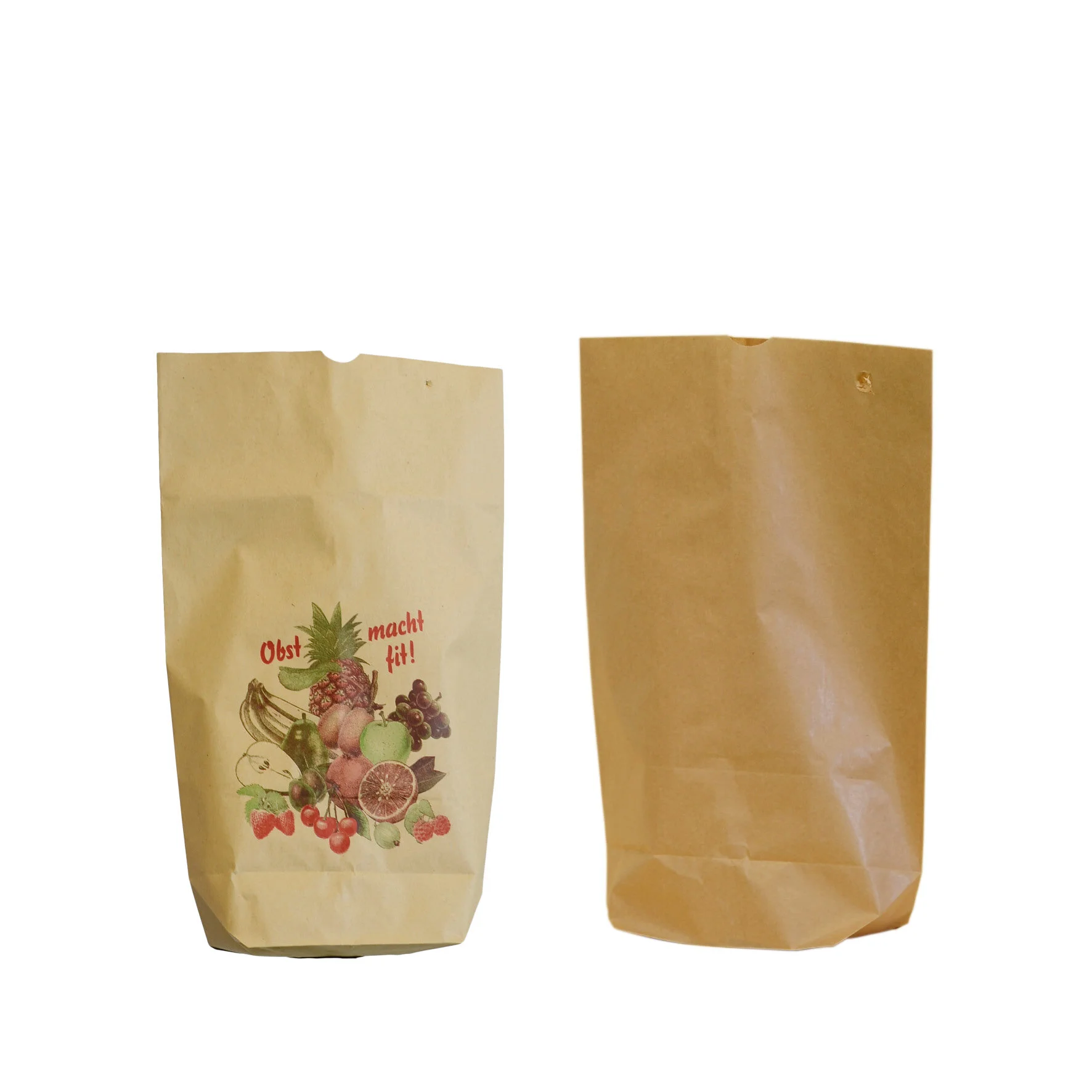 WEBAbag Kreuzbodenbeutel aus Kraftpapier kompostierbar, Neutraldruck und ohne Druck