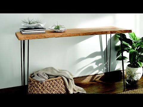 Natural Beauty - Console Table Tutorial | Made With Love. Finished With Minwax.
