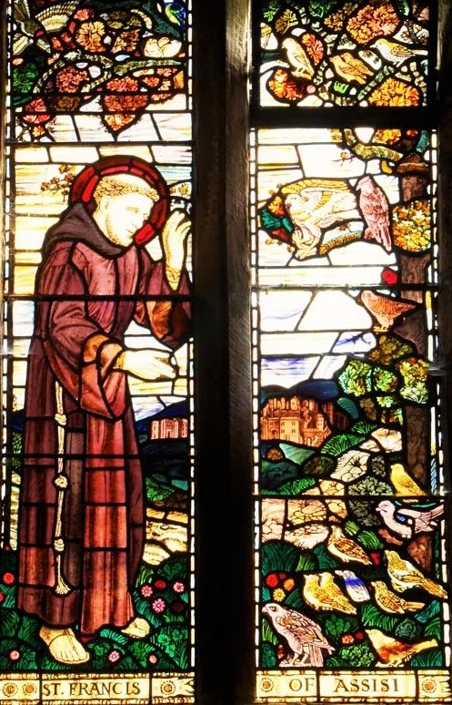 North window (Henry Payne), 'St. Francis of Assisi'