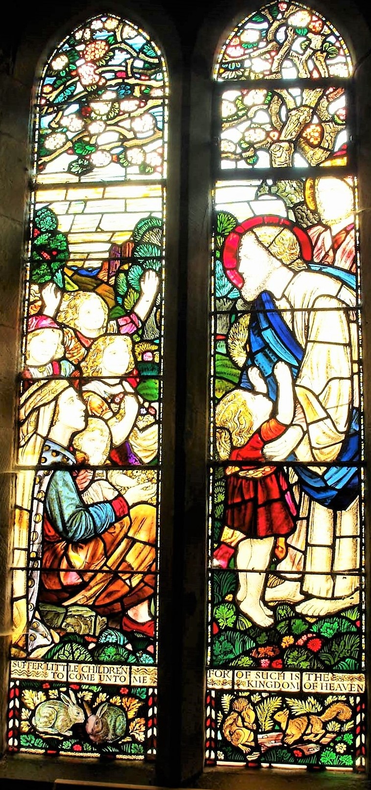 South window (Henry Payne), 'Suffer the Little Children...'