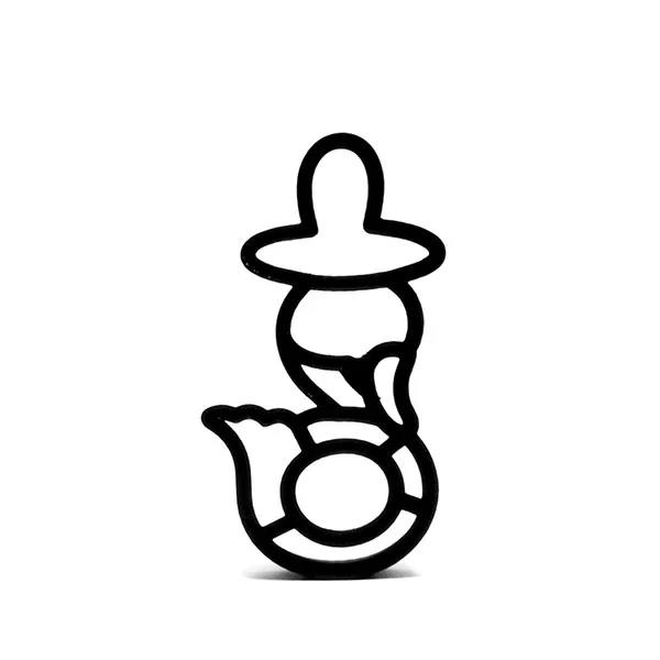 Swan Pacifier Cookie Cutter 