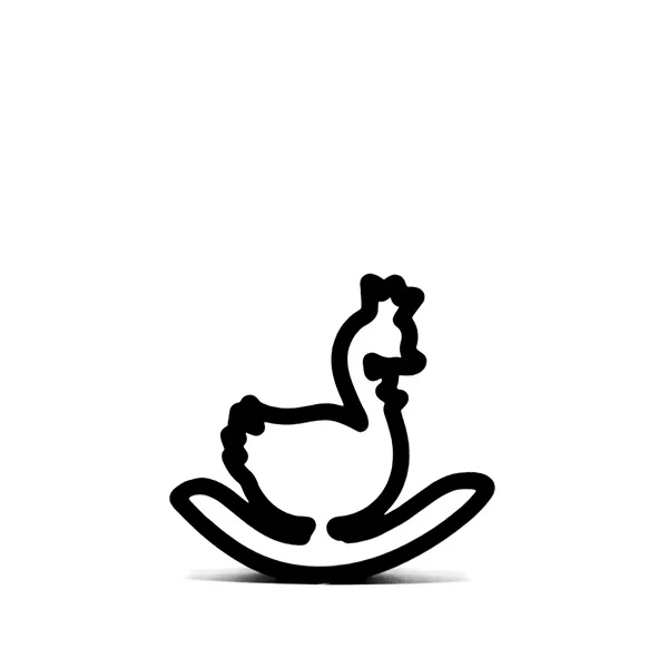 Swan Rocker Cookie Cutter 