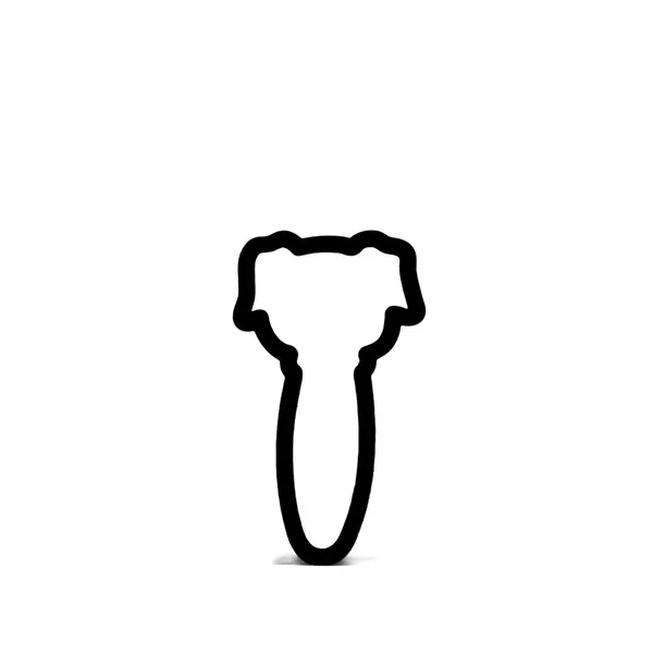 Puppy Diaper Pin Cookie Cutter 