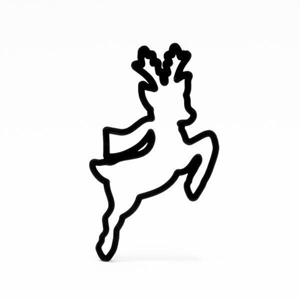 Reindeer with a Scarf Cookie Cutter