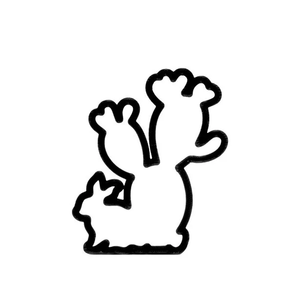 Cholla Bunny 2 Cookie Cutter 