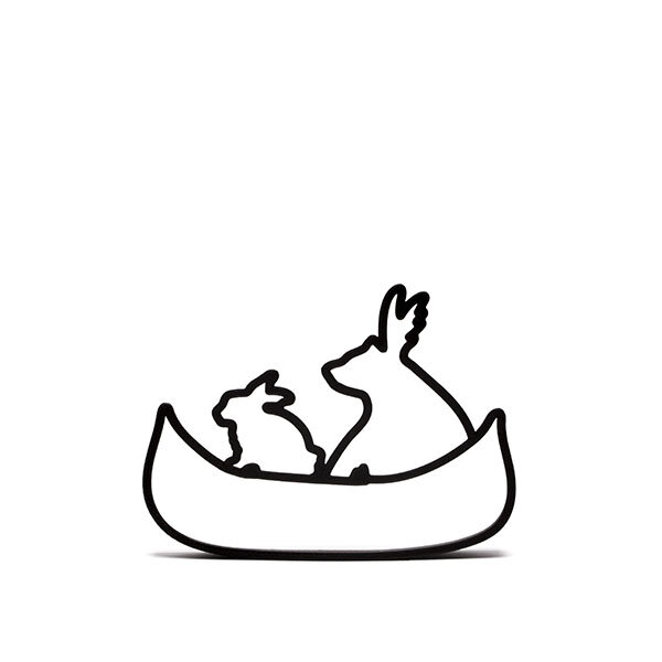 Bunny, Bear and a Canoe Cookie Cutter 