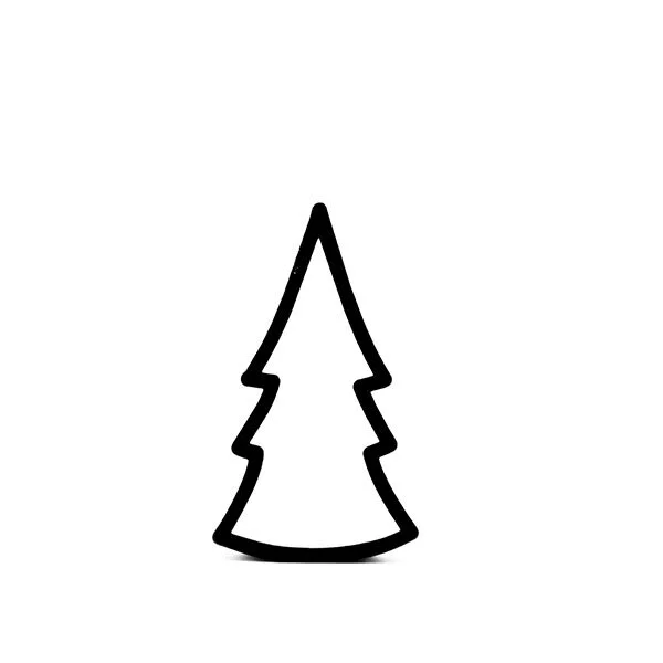Tall Tree 3 Cookie Cutter 