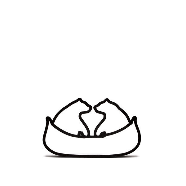 Two Bears in a Canoe Cookie Cutter 