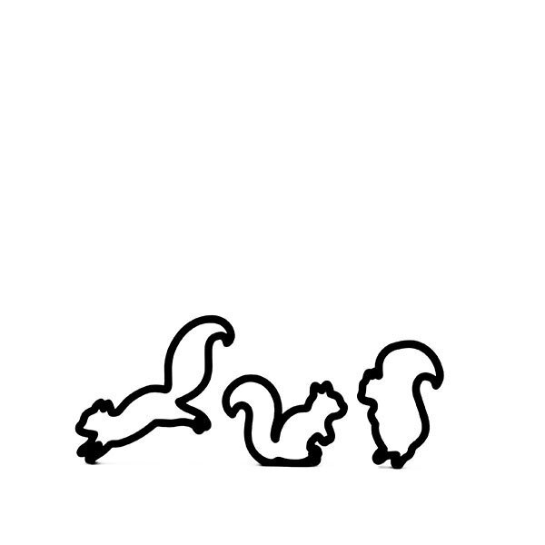 Squirrel Cookie Cutter Set 