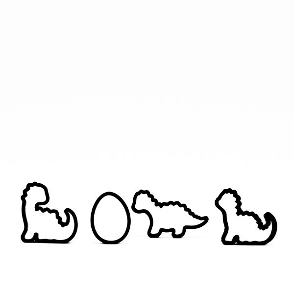 Baby Dinosaur  Cookie Cutter Set 