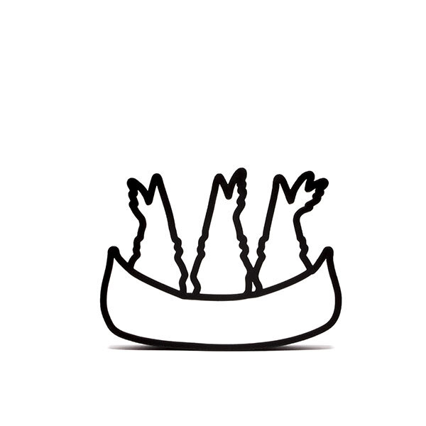 Three Gnomes in a Canoe CookieCutter 