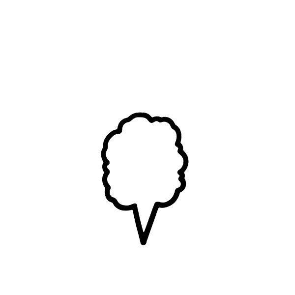 Cotton Candy Cookie cutter 