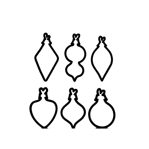 Holiday Ornament 2 Cookie Cutter Set 