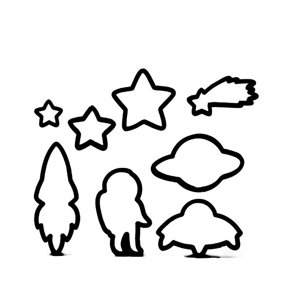 Astronaut Cookie Cutter Set 