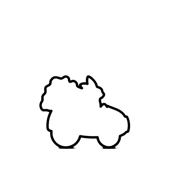 Bunny Car 2 Cookie Cutter