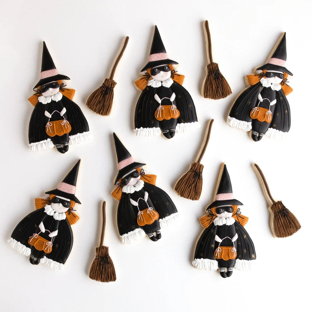 Halloween Witch Broom Cookie Cutter 5 Inch - Made in the