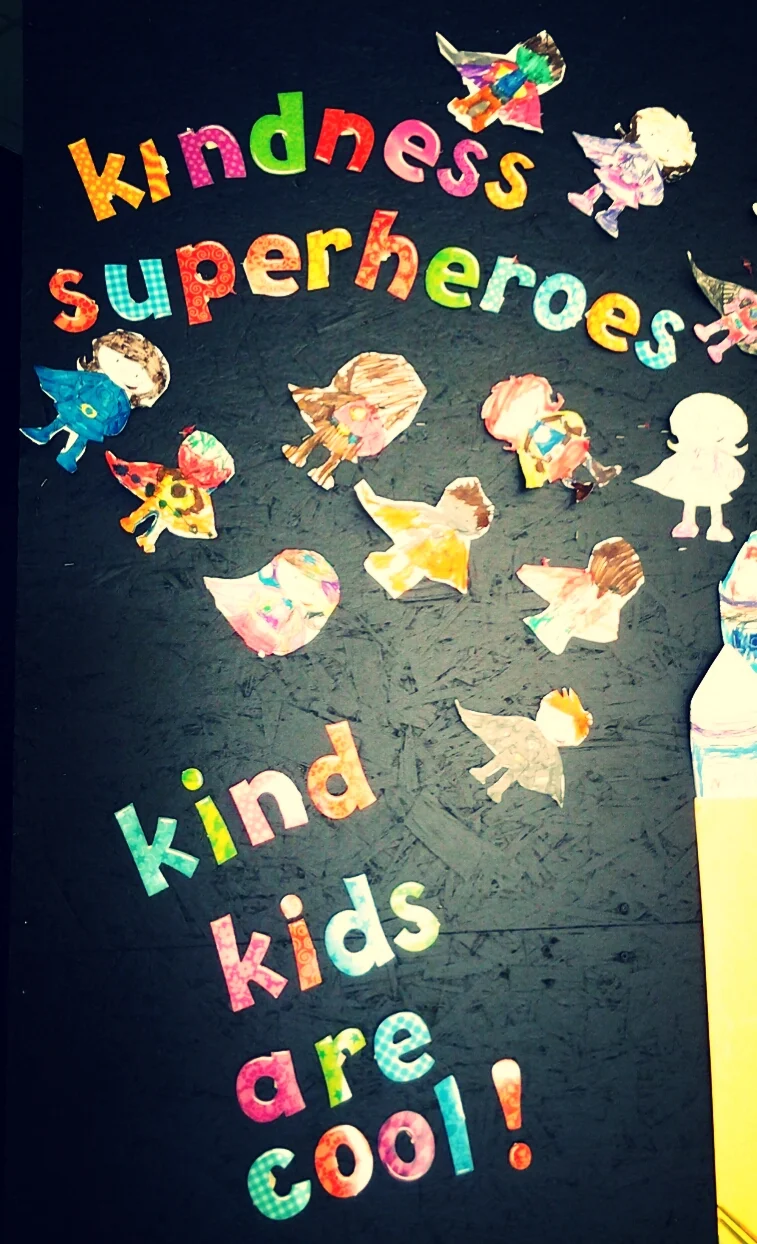 Our k-1 class took on the challenge of becoming “Kindness Superheroes”. It was their mission to be kind to others in how they spoke and acted. They made a display of superheroes signifying the power they each have to spread kindness. Everyone wins when we’re all kind to one another. We must never underestimate the power of kindness. We never know how much happiness our kindness can bring to someone’s life.