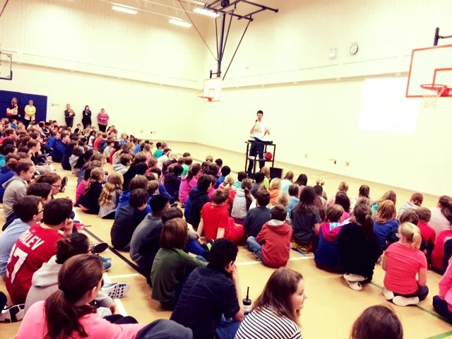 On February, 27th we had Right to Play come and present to our school. The presentation brings awareness to other countries who may not have the same resources or luxurious we have in Canada. The organization talks about everybody's right to play. The presentation also talks about how play can be an important learning and teaching tool. We had a school wide assembly. In the coming months, 25 of our leadership students will be trained a junior leaders. They will run stations where games will be played to raise awareness about issues that affect students in other countries and how we raise awareness to help solve certain problems around the world and in our own communities. The Right to Play organization connects directly to global citizenship as it creates an awareness of different situations around the world and the importance of play.